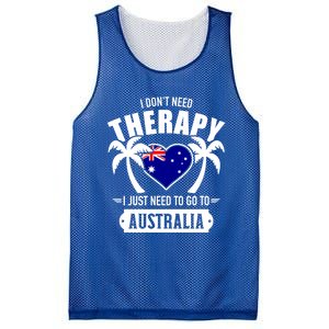 Don't Need Therapy Just Need To Go To Australia Gift Mesh Reversible Basketball Jersey Tank