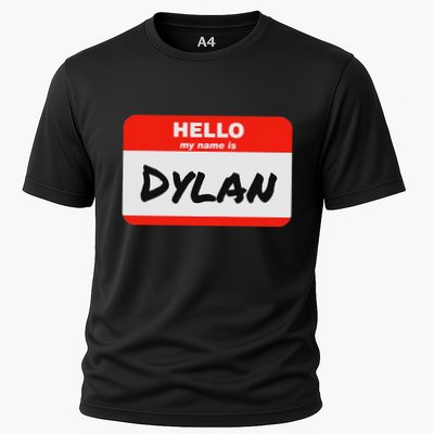 Dylan Name Tag Sticker Work Office Hello My Name Is Dylan Performance Shirt
