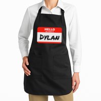 Dylan Name Tag Sticker Work Office Hello My Name Is Dylan Apron