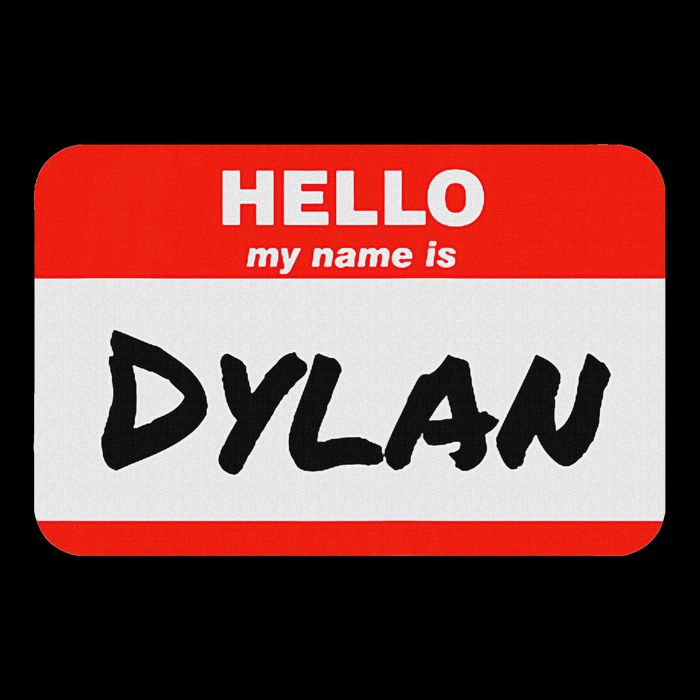 Dylan Name Tag Sticker Work Office Hello My Name Is Dylan 16 in Basic Backpack