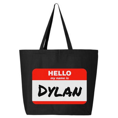 Dylan Name Tag Sticker Work Office Hello My Name Is Dylan 25L Jumbo Tote