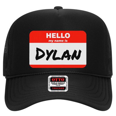 Dylan Name Tag Sticker Work Office Hello My Name Is Dylan Trucker Hat