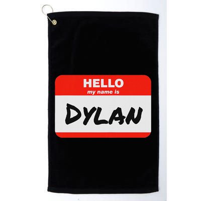 Dylan Name Tag Sticker Work Office Hello My Name Is Dylan Golf Towel