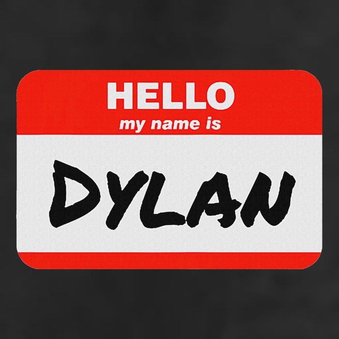 Dylan Name Tag Sticker Work Office Hello My Name Is Dylan Golf Towel