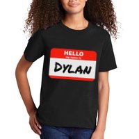 Dylan Name Tag Sticker Work Office Hello My Name Is Dylan Kids T-Shirt