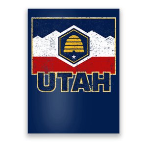 Distressed New Utah Flag Poster