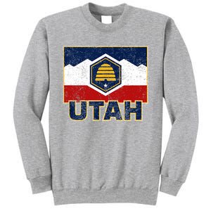 Distressed New Utah Flag Sweatshirt