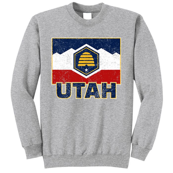 Distressed New Utah Flag Sweatshirt