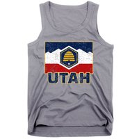 Distressed New Utah Flag Tank Top