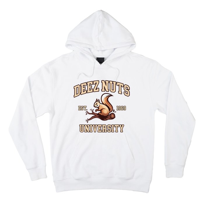 Deez Nuts University Funny College Fraternity Sorority Hoodie