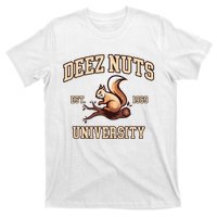 Deez Nuts University Funny College Fraternity Sorority T-Shirt