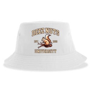 Deez Nuts University Funny College Fraternity Sorority Sustainable Bucket Hat