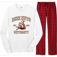 Deez Nuts University Funny College Fraternity Sorority Long Sleeve Pajama Set