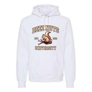 Deez Nuts University Funny College Fraternity Sorority Premium Hoodie