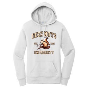 Deez Nuts University Funny College Fraternity Sorority Women's Pullover Hoodie