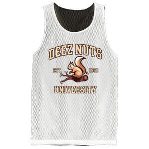 Deez Nuts University Funny College Fraternity Sorority Mesh Reversible Basketball Jersey Tank