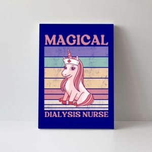 Dialysis Nurse Unicorn Magical Dialysis Nurse Funny Gift Canvas