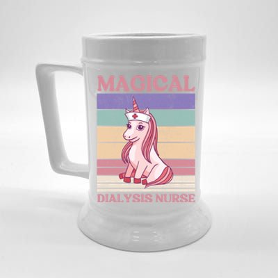 Dialysis Nurse Unicorn Magical Dialysis Nurse Funny Gift Beer Stein