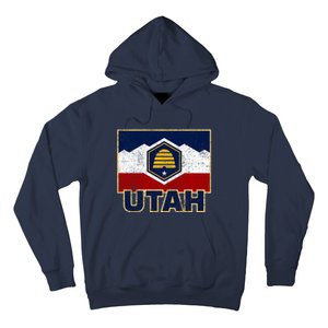 Distressed New Utah Flag Hoodie