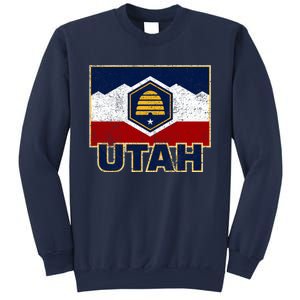 Distressed New Utah Flag Sweatshirt