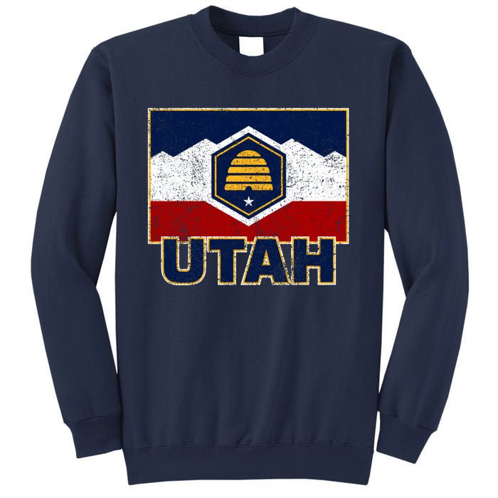 Distressed New Utah Flag Sweatshirt