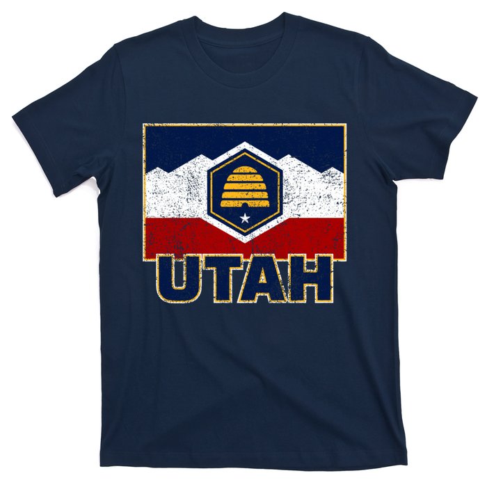 Distressed New Utah Flag T-Shirt