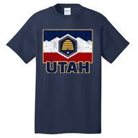 Distressed New Utah Flag Tall T-Shirt