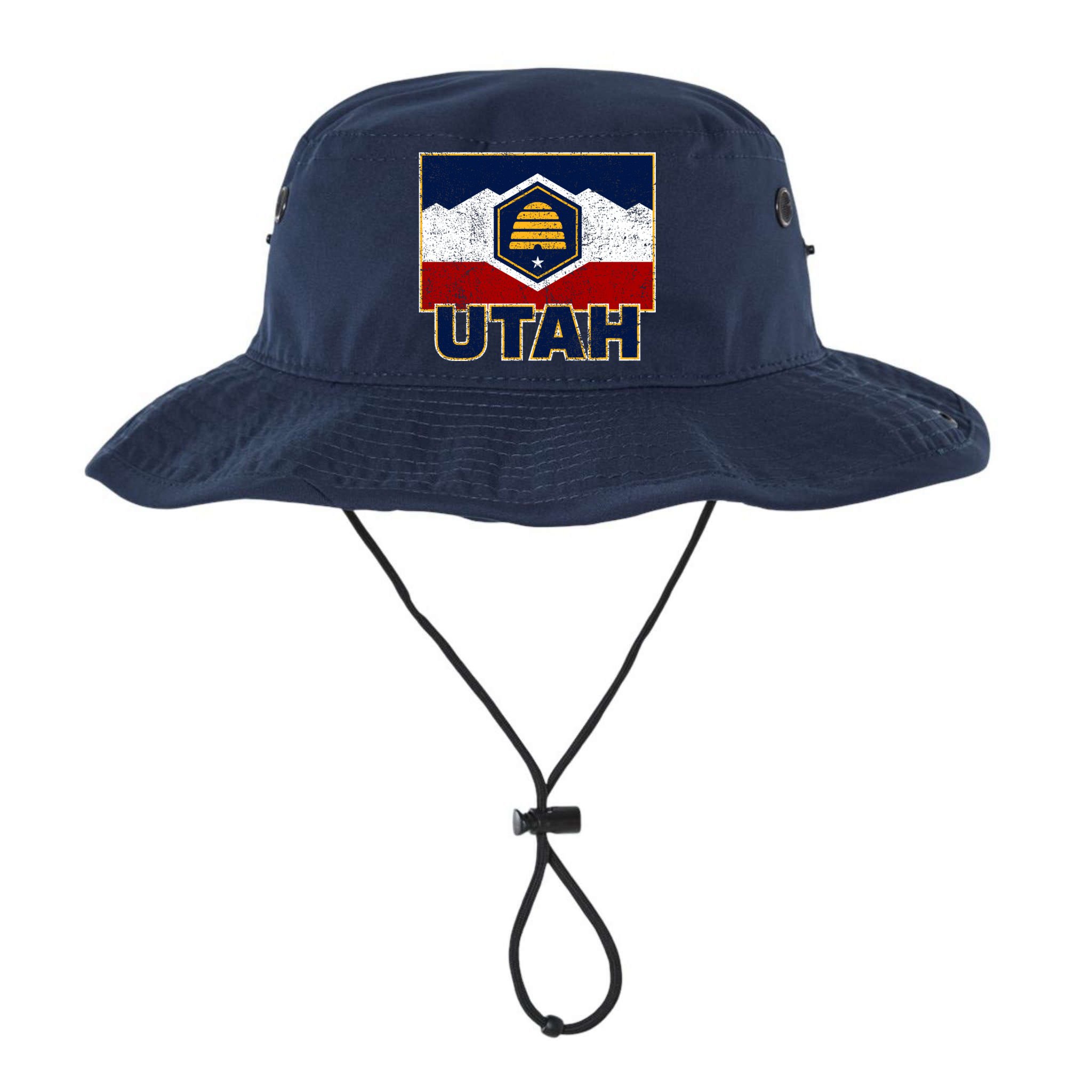 Distressed New Utah Flag Bucket Hat