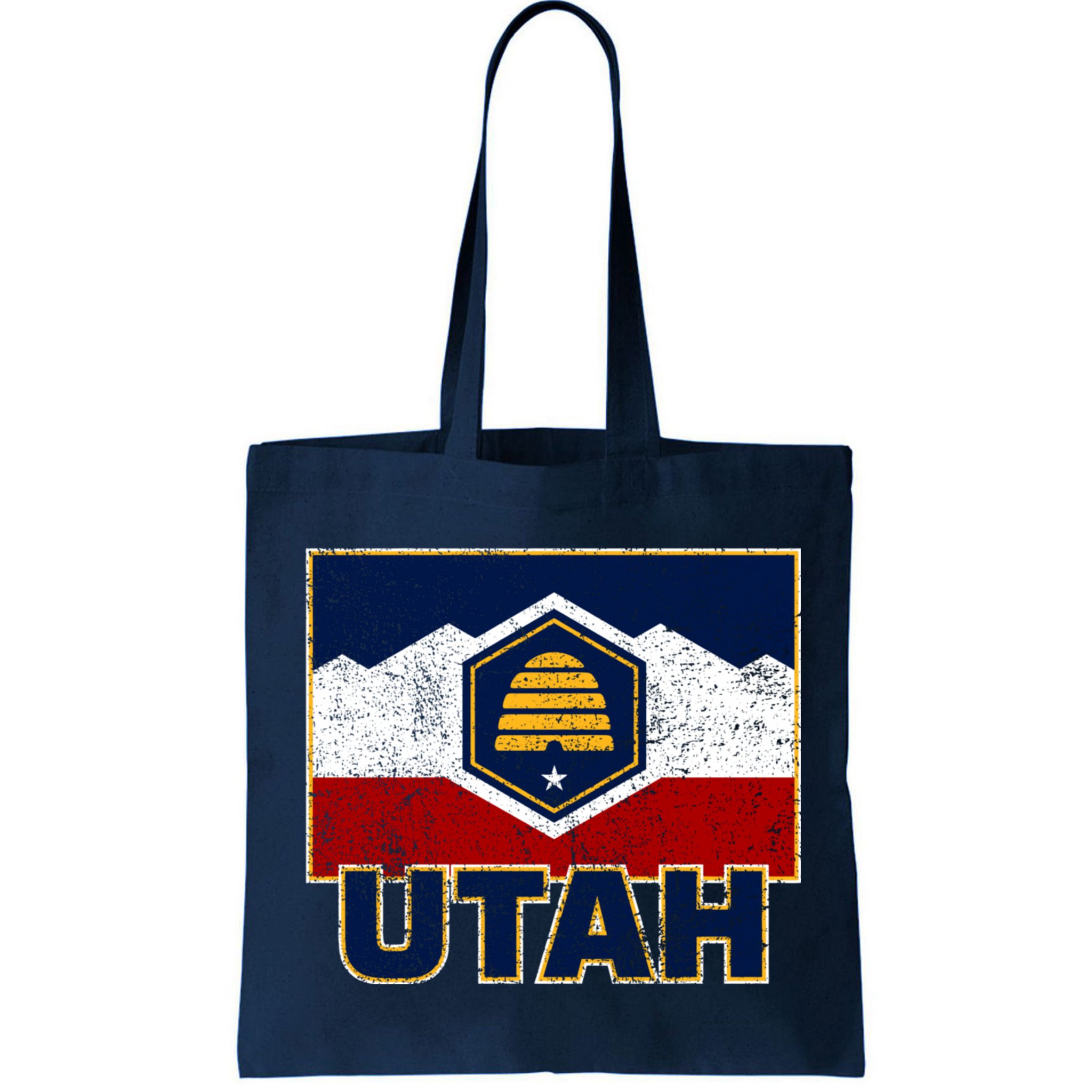 Distressed New Utah Flag Bag
