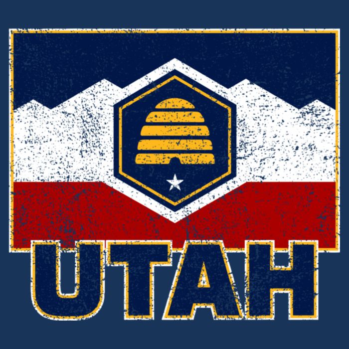Distressed New Utah Flag Bag
