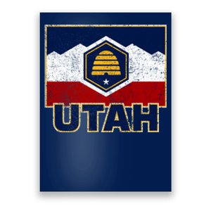 Distressed New Utah Flag Poster