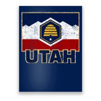 Distressed New Utah Flag Poster