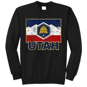 Distressed New Utah Flag Sweatshirt