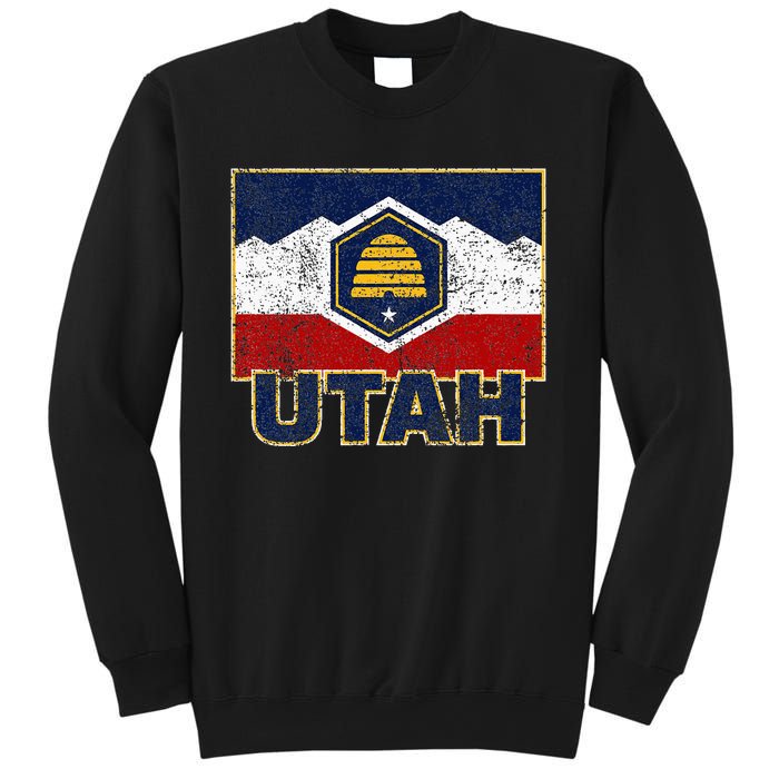 Distressed New Utah Flag Sweatshirt