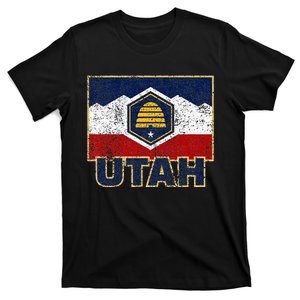 Distressed New Utah Flag T-Shirt