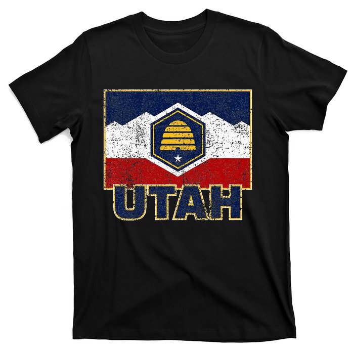 Distressed New Utah Flag T-Shirt