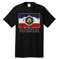 Distressed New Utah Flag Tall T-Shirt