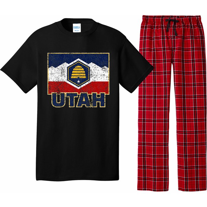 Distressed New Utah Flag Pajama Set