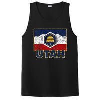 Distressed New Utah Flag PosiCharge Competitor Tank