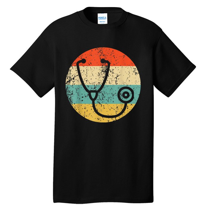 Doctor Nurse Vintage Retro Stethoscope Tall T-Shirt