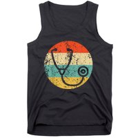 Doctor Nurse Vintage Retro Stethoscope Tank Top