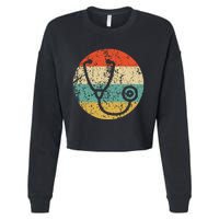 Doctor Nurse Vintage Retro Stethoscope Cropped Pullover Crew