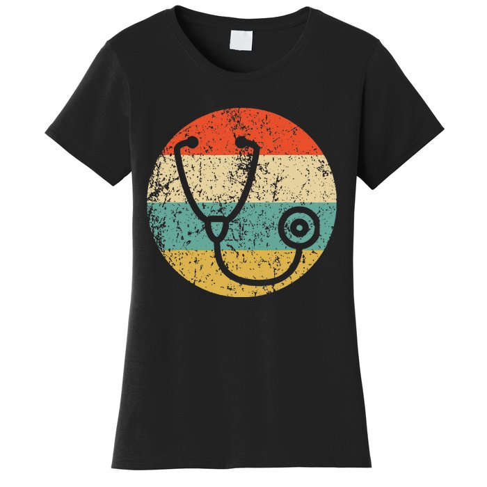 Doctor Nurse Vintage Retro Stethoscope Women's T-Shirt