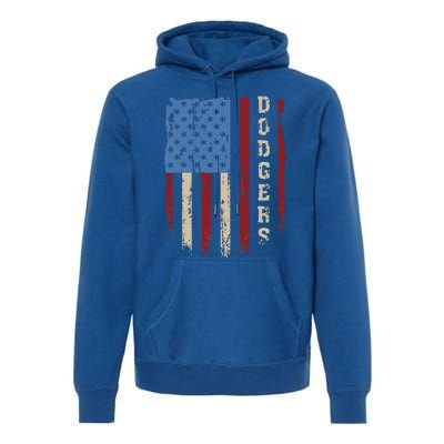 Dodgers Name Vintage First Name Premium Hoodie