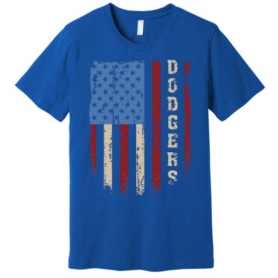 Dodgers Name Vintage First Name Premium T-Shirt