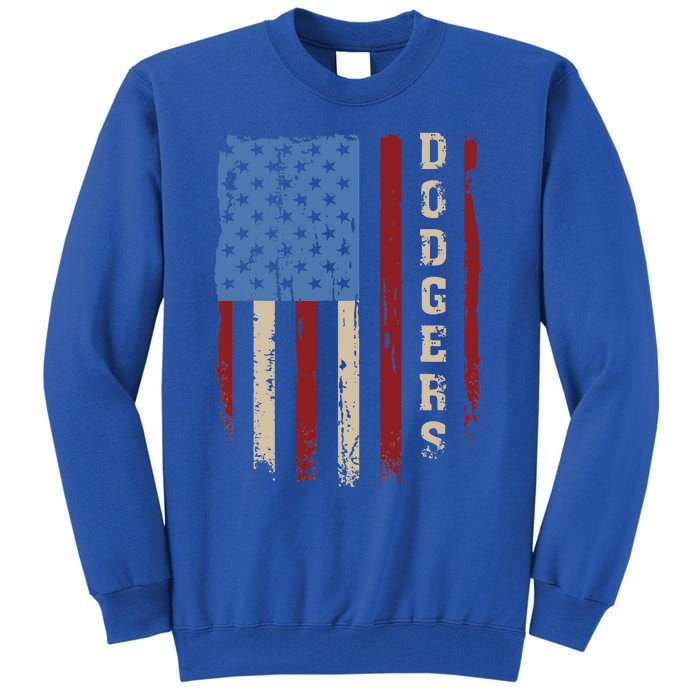 Dodgers Name Vintage First Name Tall Sweatshirt