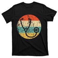 Doctor Nurse Vintage Retro Stethoscope T-Shirt