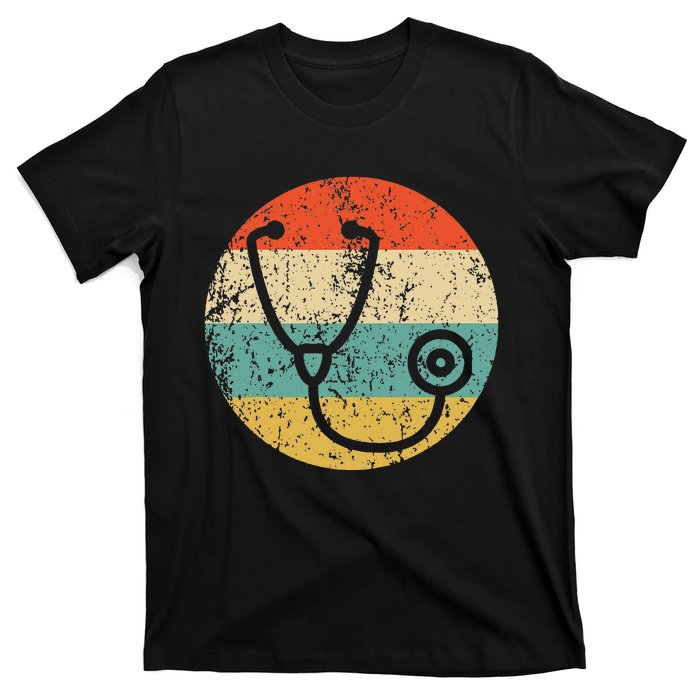 Doctor Nurse Vintage Retro Stethoscope T-Shirt