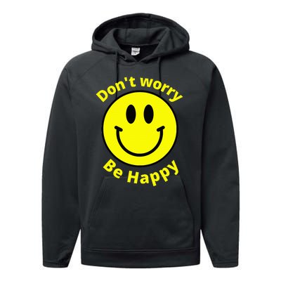 Do Not Worry Be Happy! Sunshine Cute Happiness Face Performance Fleece Hoodie