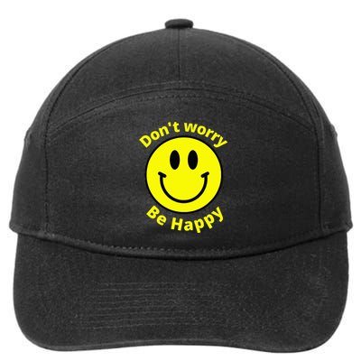 Do Not Worry Be Happy! Sunshine Cute Happiness Face 7-Panel Snapback Hat